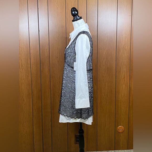 Cinq à Sept Catilina Lace Overlay Dress size L - Picture 10 of 15